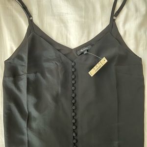 Madewell Front button spaghetti strap tank top